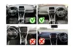 Комплект рамки с разъёмами 9" Mitsubishi Eclipse Cross 2017-2022 (монитор сверху, без крутилок)