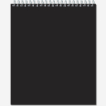 Блокнот-скетчбук SKETCHBOOK BLACK 20 листов на металлическом гребне
