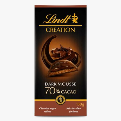 Lindt Creation Шоколад темный 70% с начинкой Dark Mousse, 150 г (из Финляндии)