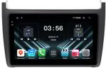 Магнитола для Volkswagen Polo 5 2009-2020 (рамка черная матовая) - FarCar S400-DX монитор 9.5" IPS на Android 13, CarPlay