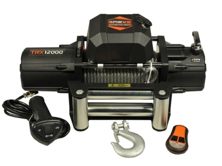 Лебедка автомобильная 4REVO TRX-12000 12V (стальной трос)