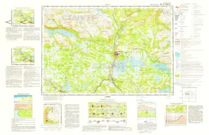 Учебная топографическая карта УХ-37-134-В,Г (Юлинки) 1:50 000