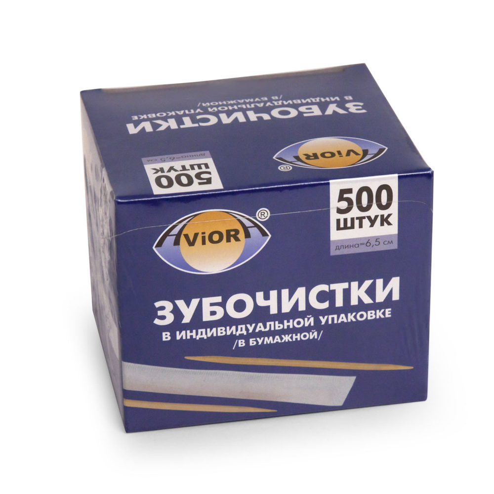 Зубочистки бамбуковые AVIORA 500штук