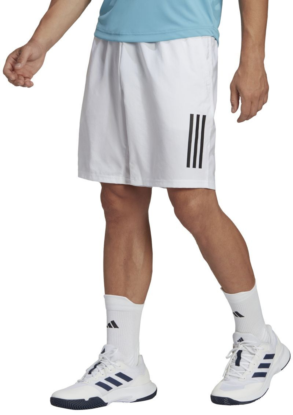 Мужские теннисные шорты Adidas Club 3-Stripes Tennis Shorts - white