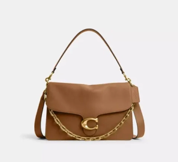 COACH СУМКА ЧЕРЕЗ ПЛЕЧО TABBY CHAIN 35, МЕДОВО-КОРИЧНЕВЫЙ