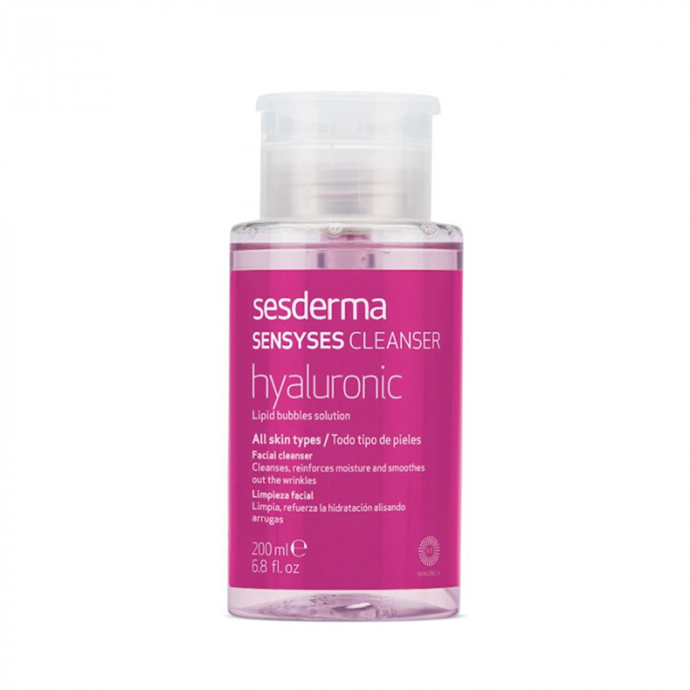 SENSYSES CLEANSER Hyaluronic – Лосьон липосомальный увлажняющий антивозрастной для снятия макияжа, 200 мл