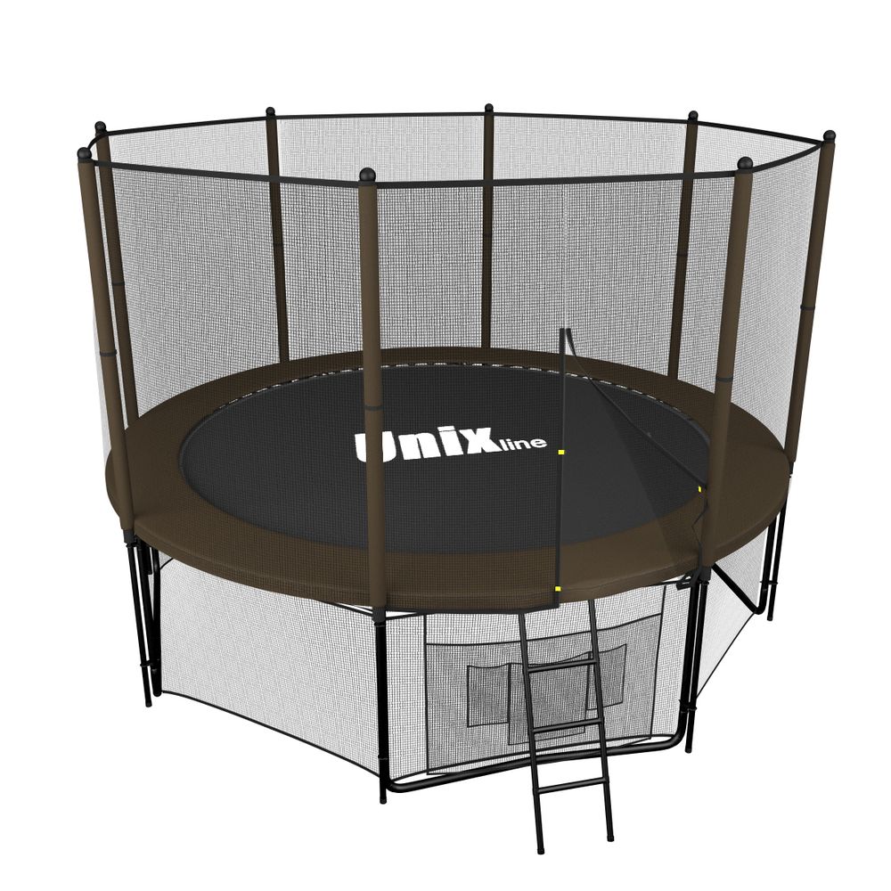 Батут UNIX line Black&Brown 10 ft (outside)