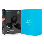 Черная вибрирующая втулка b-Vibe Vibrating Jewel Plug XXL BV-044-BLK