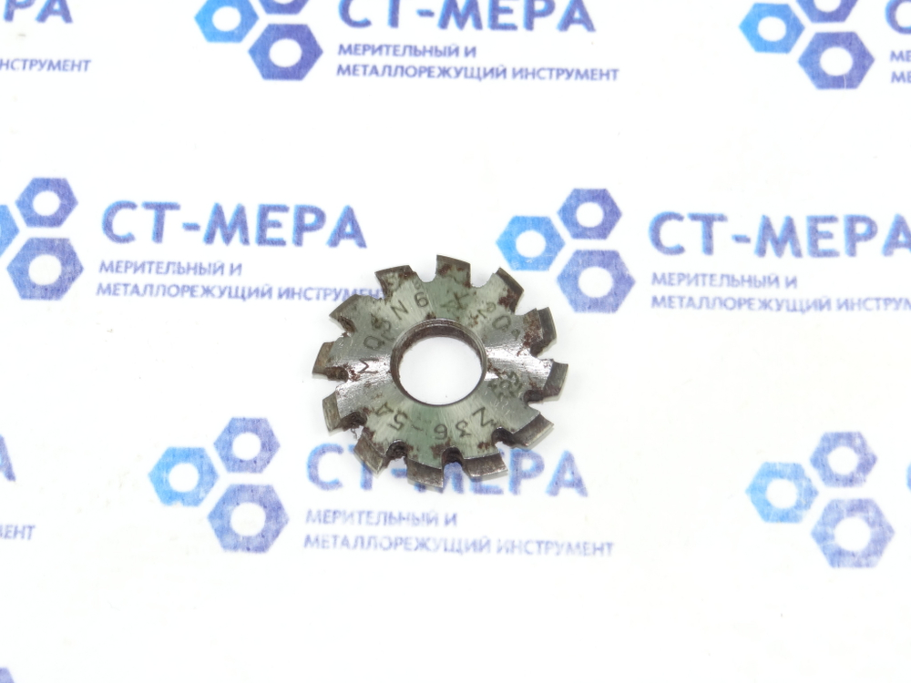 Фреза модульная М0.5 №6 z=12 dпос=10 D=30