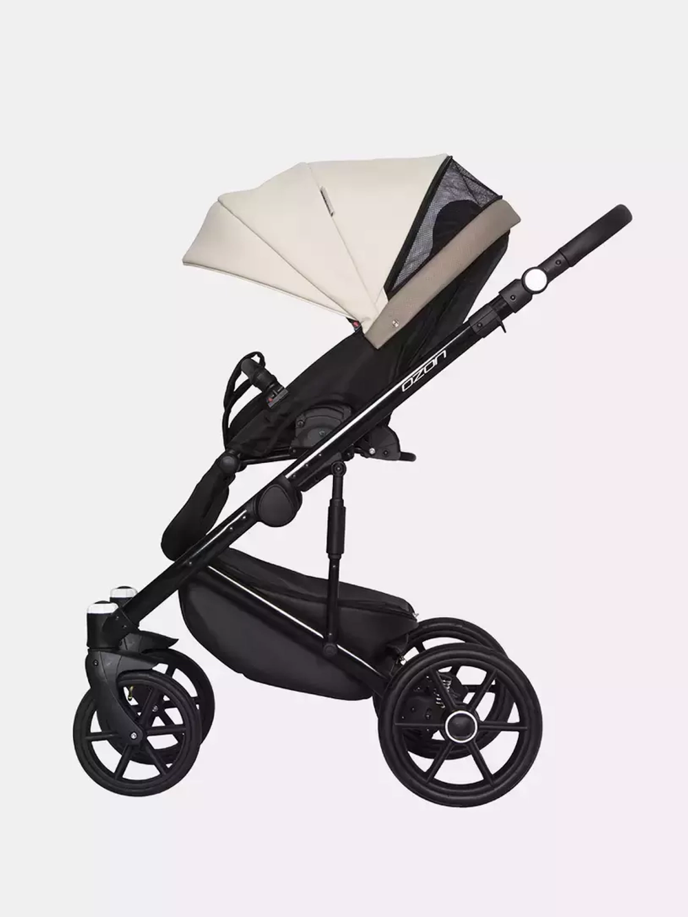 Коляска  OZON Ecco (3 в 1) (RIKO BASIC) 25 слоновая кость-бежевый