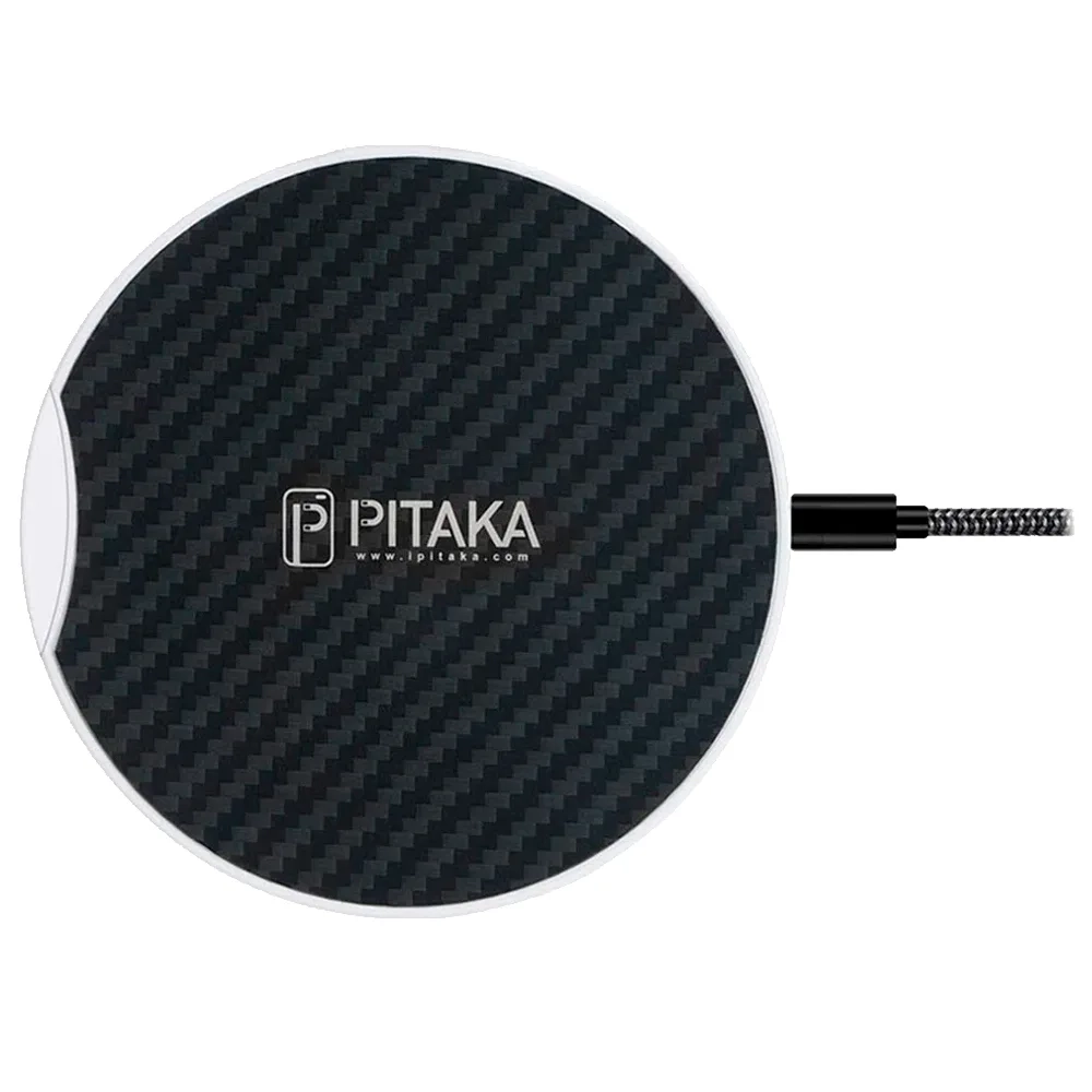 Беспроводное зарядное устройство Pitaka Qi Pad Eclipse (MP1002), Black / White (Черный / Белый)