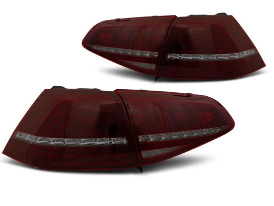 Фонари задние LED SPORT RED SMOKE SEQ для VW GOLF 7 13-17