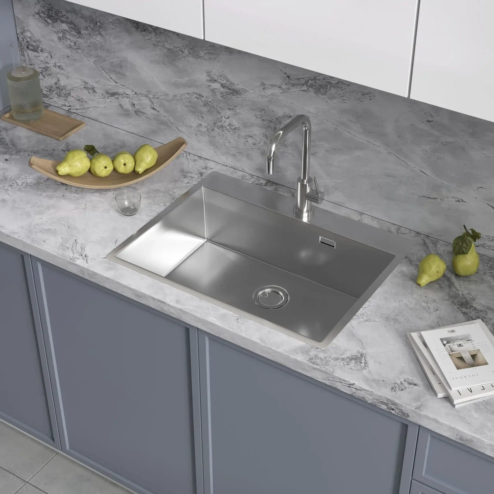 Кухонная мойка Reflexion Iseo RX2265SS полированная сталь