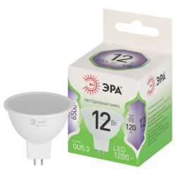 Лампа светодиодная ЭРА GREEN LINE LED MR16-12W-865-GU5.3 GL 12Вт софит холодный свет GU5.3 | Лампы cветодиодные Точечные (Софиты) (MR, PAR)