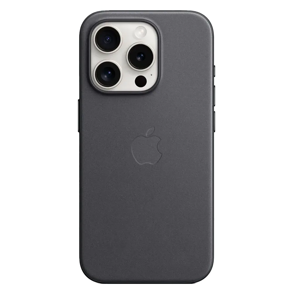 Тканевый чехол с поддержкой MagSafe Apple FineWoven Case для iPhone 15 Pro, Black (Черный)