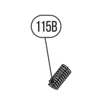 Запчасть №115B для HGSR. Пружина