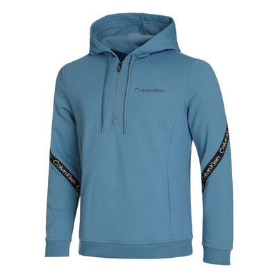 Мужская кофта теннисная Calvin Klein 1/4 Zip Hoody Men - Blue