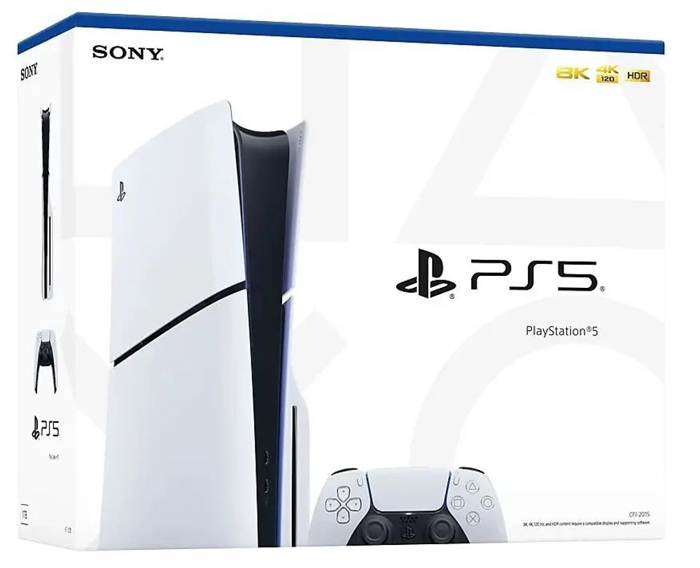 Б/У Sony Playstation 5 Slim 1 tb (с дисководом), CFI-2116