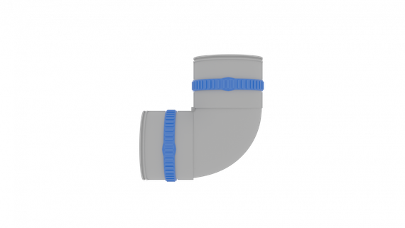 Отвод 90° Flexag FL75-PP90