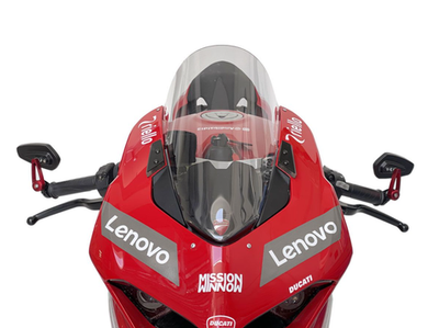 WRS Ветровое стекло высокое +45мм Race Ducati Panigale V2 / V4 прозрачное