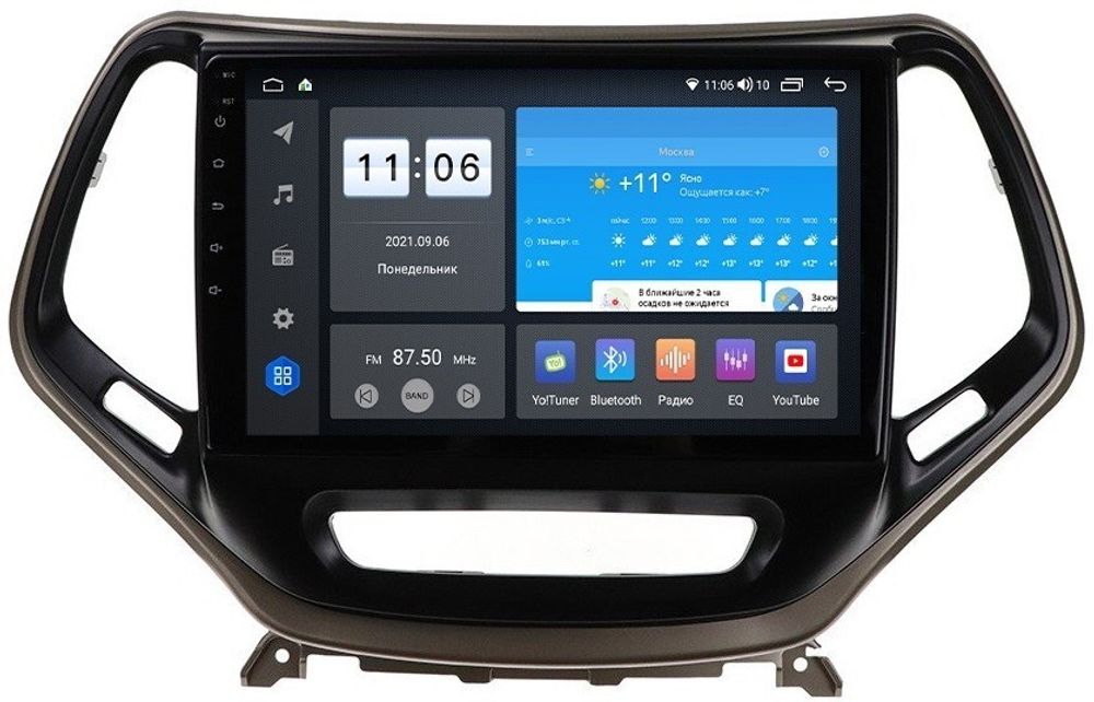Магнитола для Jeep Cherokee 2014+ - ZX512R10-7862 Android 10, Быстрая, SIM-слот