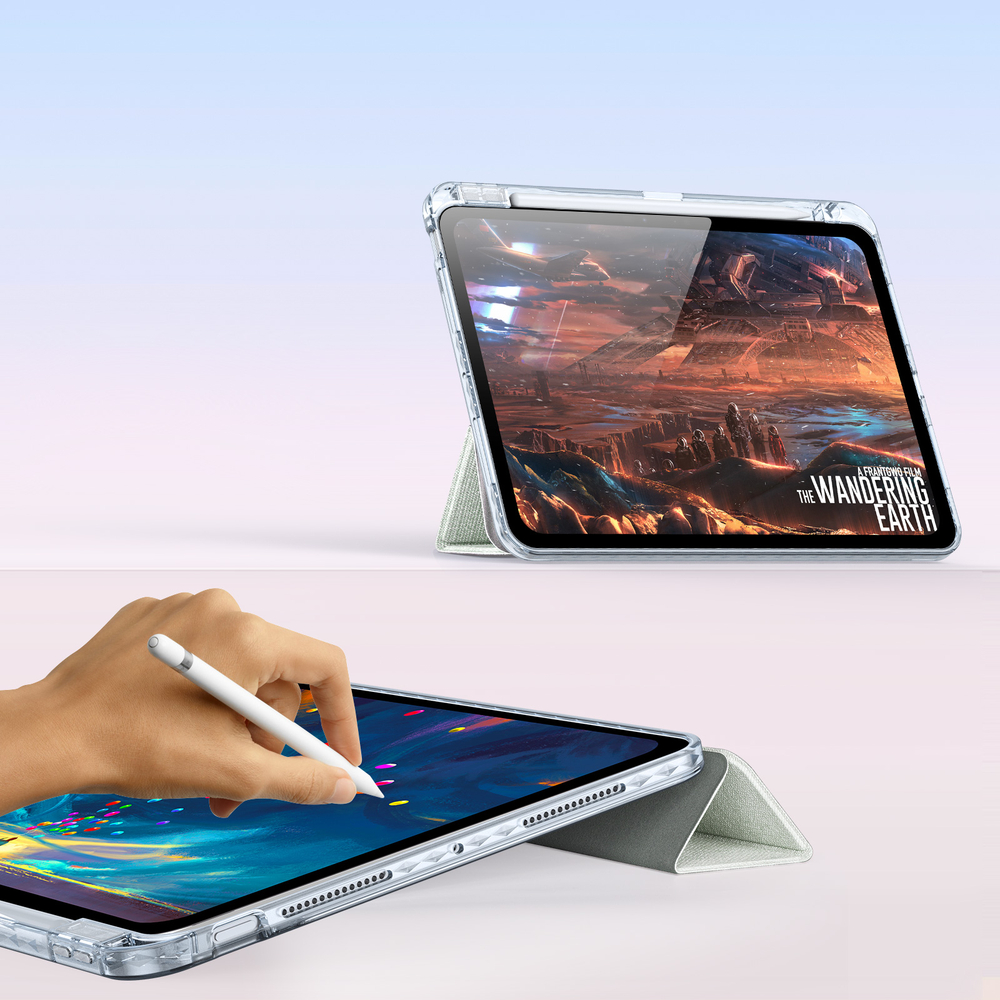Чехол книжка зеленого цвета для iPad Pro 11 (2024-2025), серия Unid Series от Dux Ducis