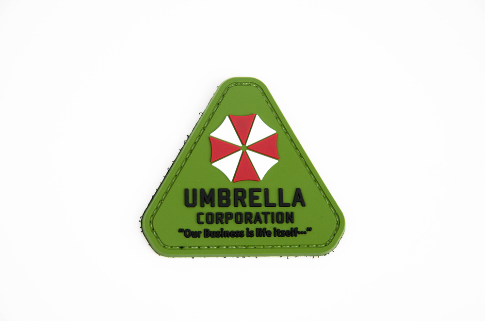 Шеврон Umbrella Corporation. Our Business is life itself треугольник PVC. Олива