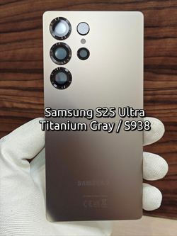 Задняя крышка ПРЕМИУМ для Samsung S25 Ultra S938 ( заднее стекло ) Цвет: Голубой Титан