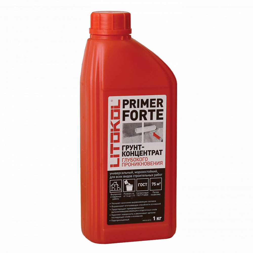 Грунтовка PRIMER FORTE 1 кг, Litokol