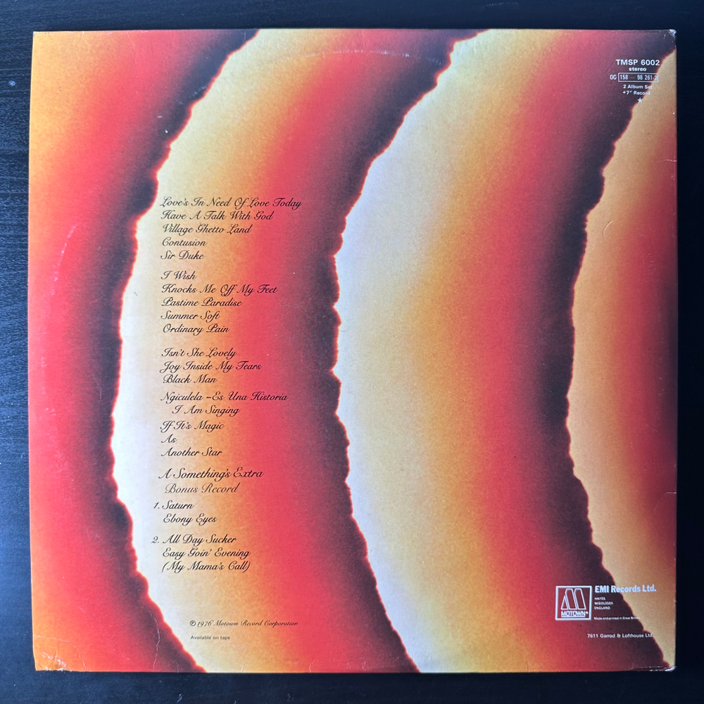 Stevie Wonder - Songs In The Key Of Life 2LP (Англия 1976г.)