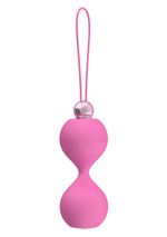 Розовые вагинальные шарики Soft Touch Vibr Love Balls (Цвет: розовый)