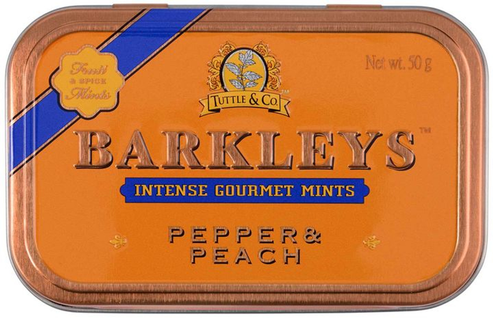 Barkleys Леденцы Pepper & Peach, перец чили и персик, 50 г (из Эстонии)