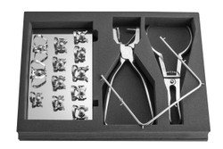 Rubber Dam Technic Set - набор инструментов коффердам (раббердам) с клампами KSK Dentech Corporation (Япония) купить на kofferdam.pro