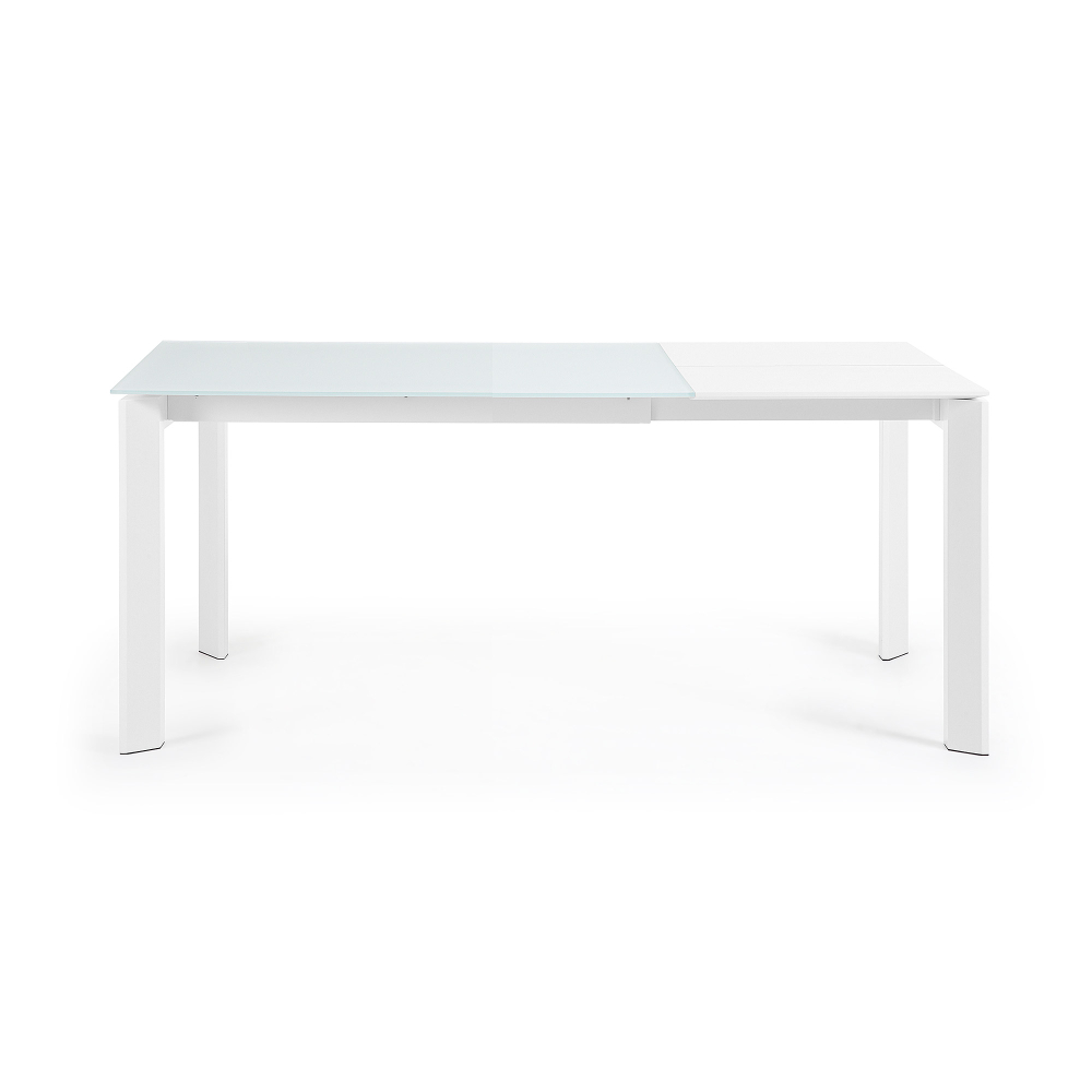 Стол обеденный Atta 120(180)x80 белое стекло