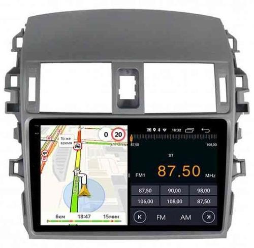 Магнитола для Toyota Corolla E150 2007-2012 (большая рамка) - Parafar PF974LUX1RN2K на Android 13, Быстрая, QLED+2K, CarPlay, 4G SIM-слот