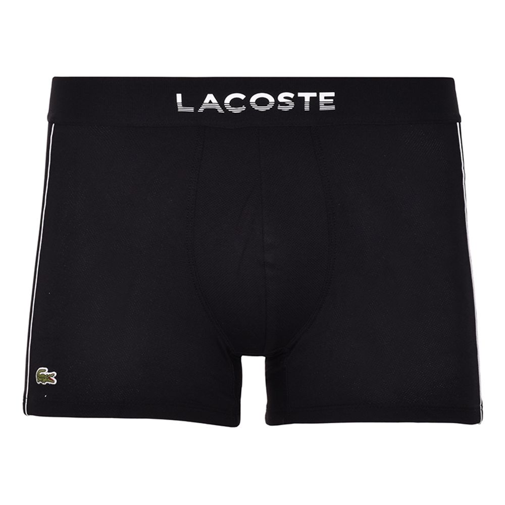 Мужские спортивные боксеры Lacoste Men’s Breathable Technical Mesh Trunk 1P - black/white