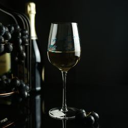 Бокал для вина 430 мл "Abyss" декор d 8,3/6,6 см h22 см P.L. - BarWare [6]