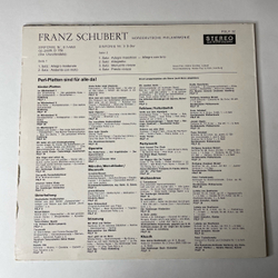Винтажная виниловая пластинка LP Franz Schubert Шуберт, Norddeutsche Philharmonie Симфония Sinfonie Nr. 8, 3 (Германия 1968)