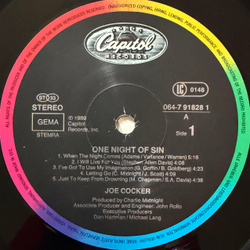 Виниловая пластинка Joe Cocker - One Night Of Sin LP