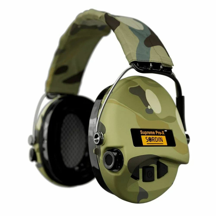 Наушники активные Sordin (MSA) Supreme Pro-X LED GEL, Camo MultiCam (SOR75302-X-08-S)