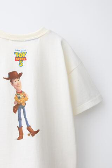 ZARA ФУТБОЛКА С ПРИНТОМ TOY STORY © DISNEY PIXAR, ЭКРЮ
