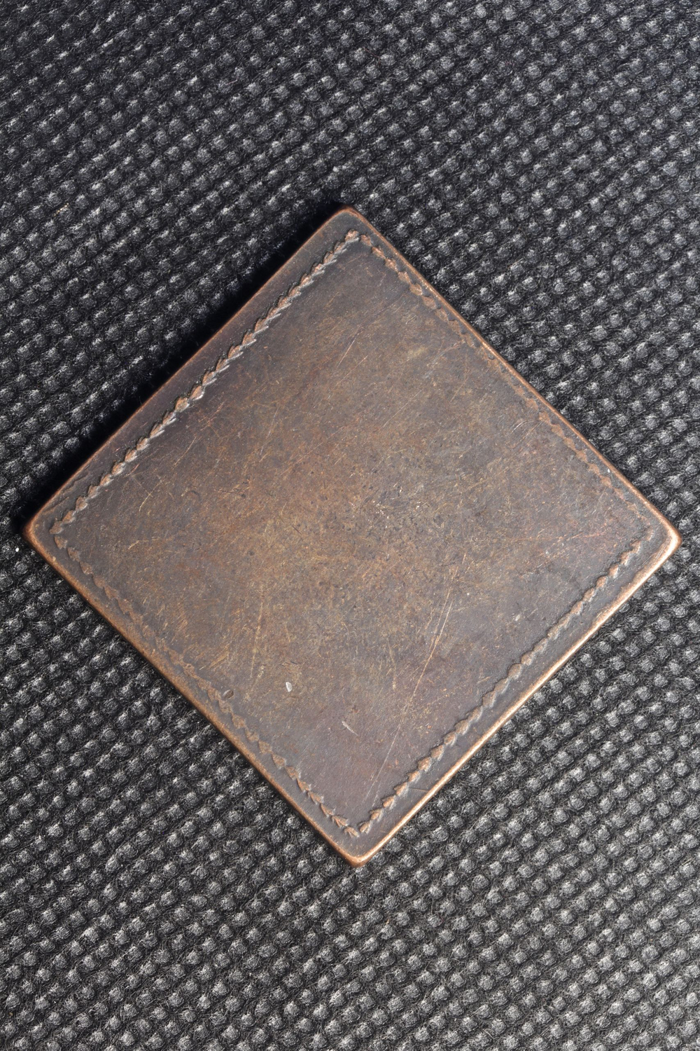 Бородовой знак 1725 года Петр 1. Ромб. Квадрат. Жетон. Копия медь патина