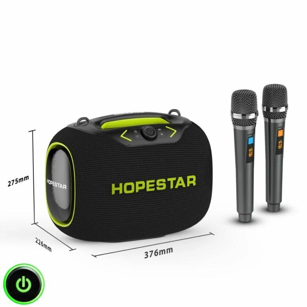 Bluetooth Колонка Hopestar Party Box 120W Ocean Blue с функцией TWS, беспроводной динамик, колонка для пикника