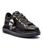 Кожаные кроссовки kapri Karl Lagerfeld - черный(KL62574F)