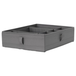 Органайзер, ИКЕА СКУББ, IKEA SKUBB, 7 отделений, Серый, 44х34х11 см, 1 шт.