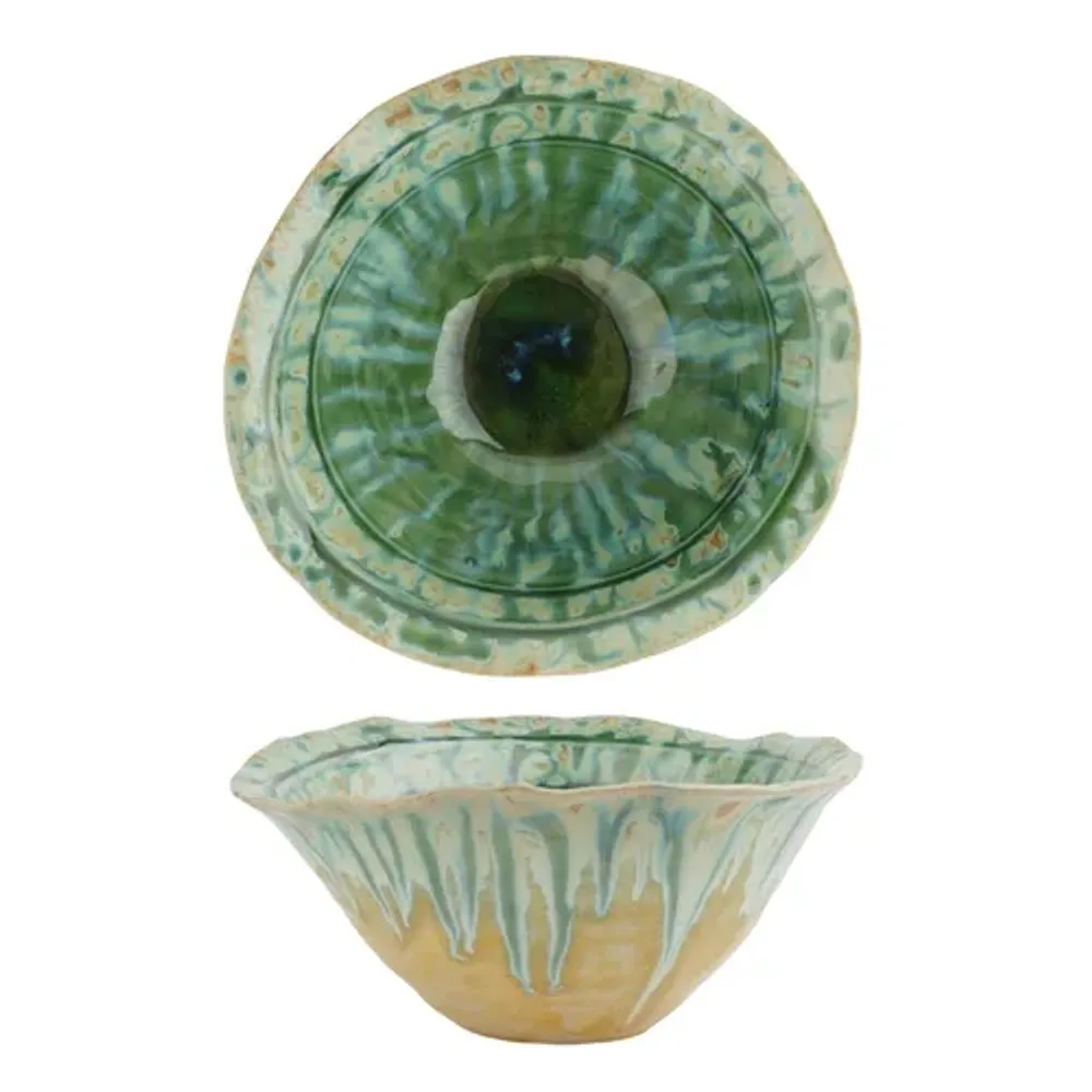 Салатник 500 мл 17,5*16 см h7,5 см Green Flower Frutti di Mare P.L. [1]