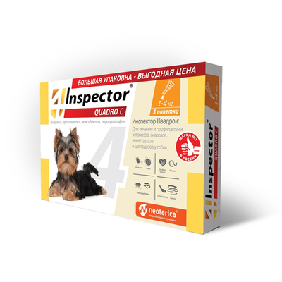 Inspector Quadro С капли для собак