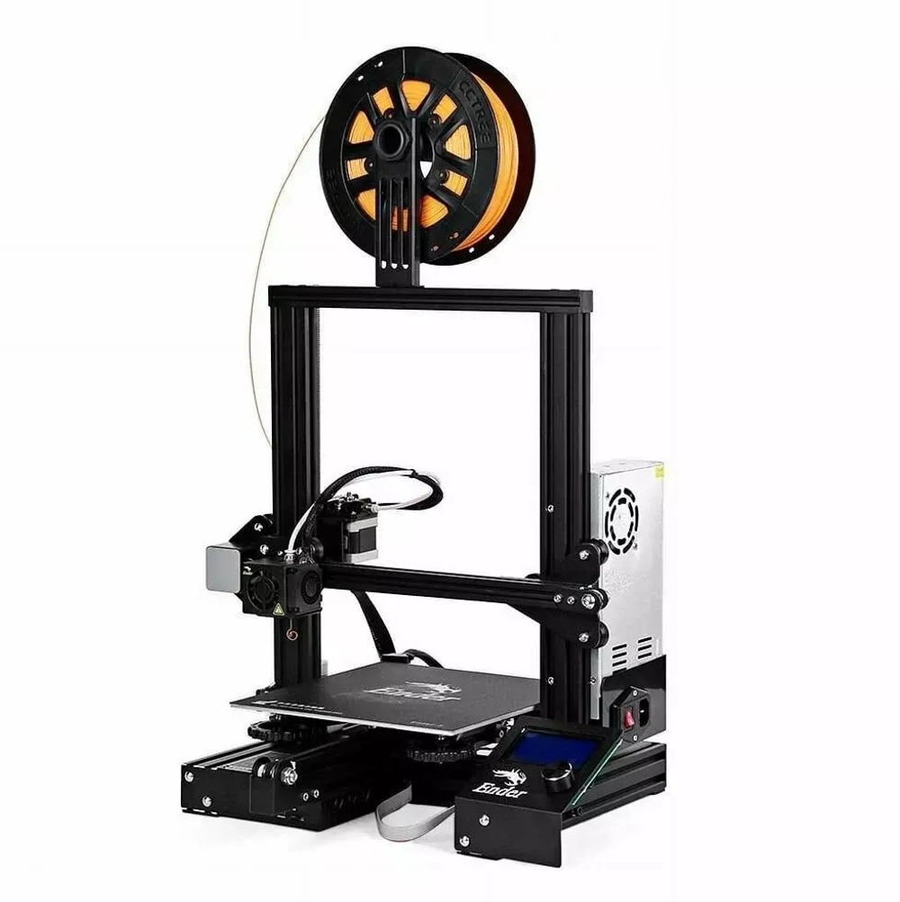 3D-принтер Ender 3 |  в комплекте катушка филамента PLA 1кг , Чехол противопылевой | настроен, готов к работе