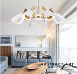 Ceiling design lamp  Duke by Delightfull (8 lampshades,  White)