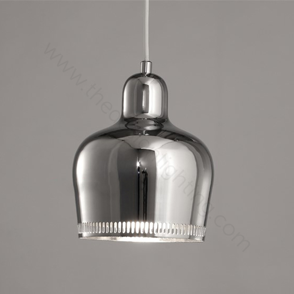 Pendant design lamp A330S Golden Bell by Artek (Silver)